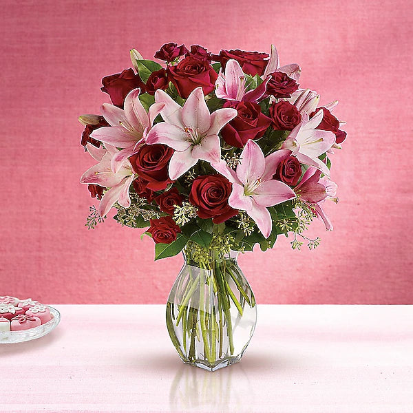 Lavish Love Bouquet with Long Stemmed Red Roses