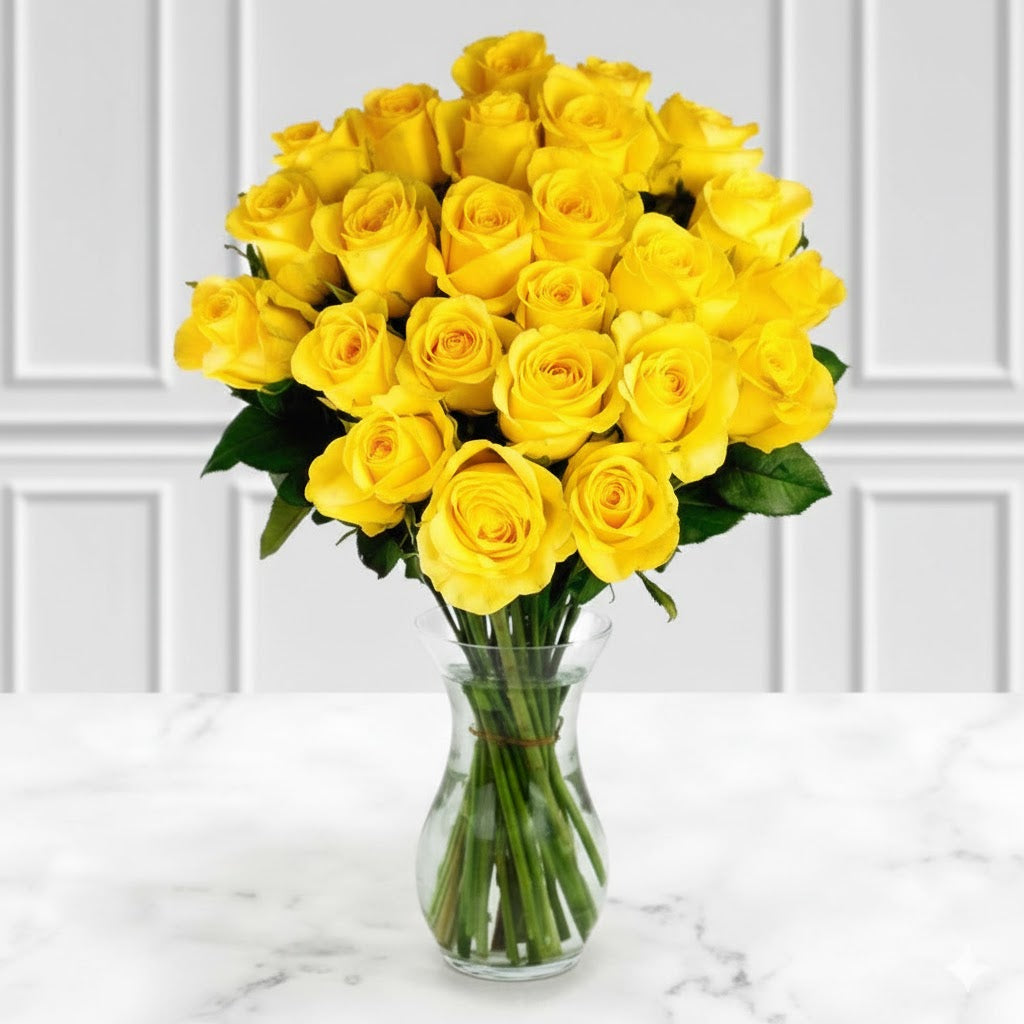 Long Stem Yellow Roses