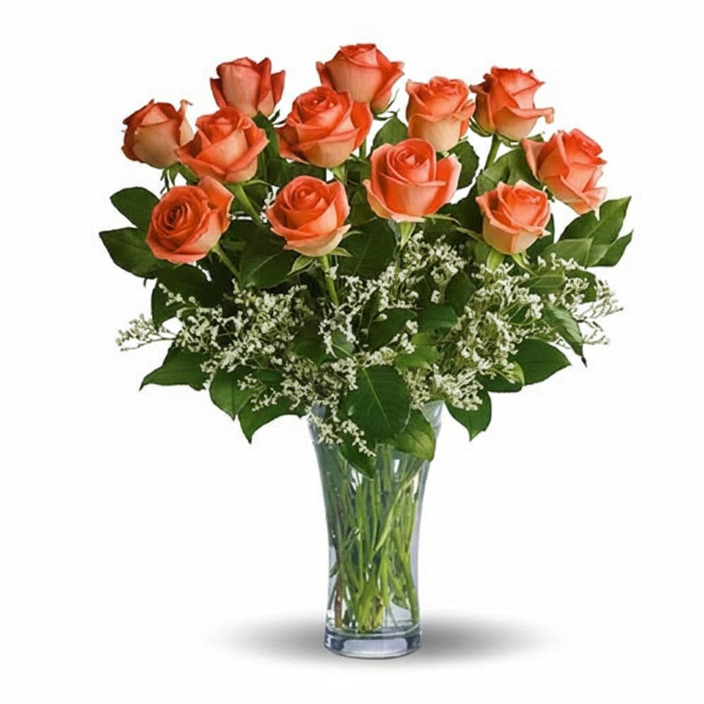 Long Stem Orange Roses